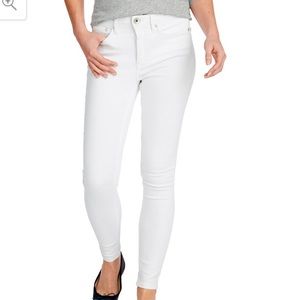 WHITE VINEYARD VINES HIGH RISE SKINNY JEANS